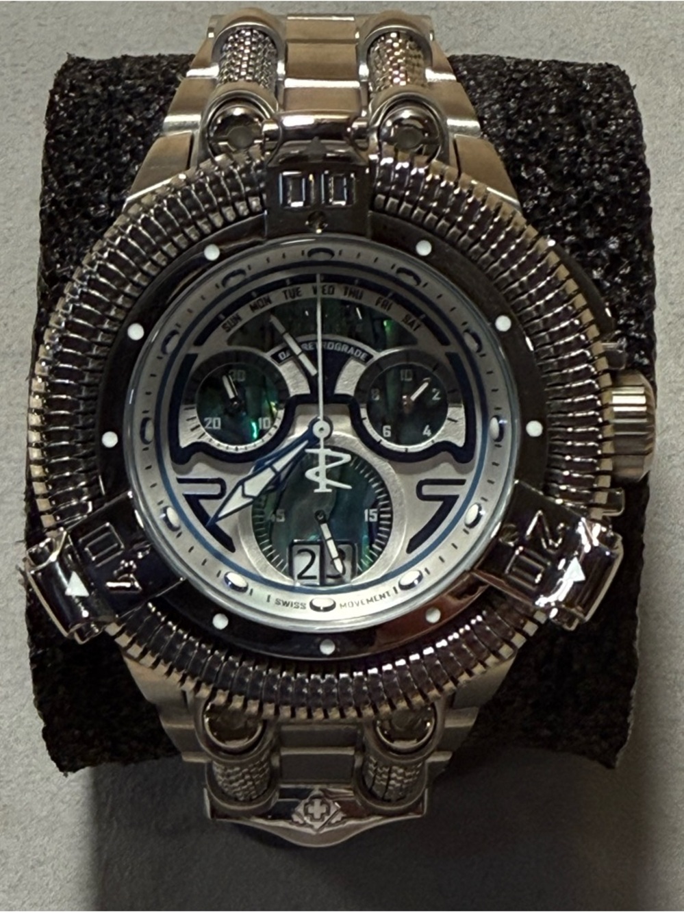 Invicta King Python Reserve Collection 39733 Stainless Steel Chronograph Watch